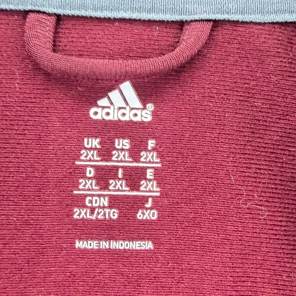 Adidas Track Jacket Mens 2XL Full Zip 3-Stripe Color Block Athletic Bomber